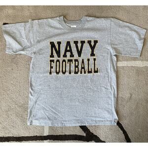 VTG 90’s NAVY Football T-Shirt X-Large Single stitch